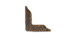 Vintaj Natural Brass Floral Corner 33mm