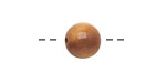 Tagua Nut Caramel Round 11-12mm