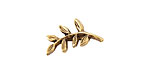 Nunn Design Antique Gold (plated) Fern Toggle Bar 19x9mm