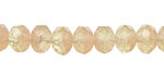 Czech Glass Rustic Rose Fire Polished Rondelle 6x9mm