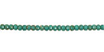 Czech Glass Turquoise Picasso Fire Polished Rondelle 2x3mm