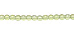 Czech Glass Luster Iris Olivine Round 4mm