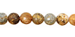 Autumn Agate Faceted Round 8mm
