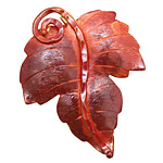 Patricia Healey Copper Large Maple Leaf Pendant 40x51mm
