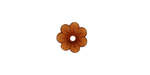 Matte Smoky Topaz Lucite Daisy 3x10mm
