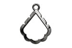 Artistic Wire Hematite Pear Wrapper 19x25mm