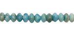 Larimar Blue Crazy Lace Rondelle 6mm
