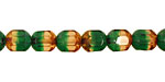 Czech Glass Evergreen Faceted Barrel 8x7mm