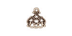 TierraCast Antique Silver (plated) Empress Link 13x14mm