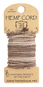 Earthy Hemp Twine 20 lb, 20 ft
