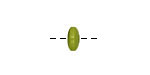 Tagua Nut Apple Large Hole Rondelle 3x8mm