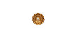 TierraCast Antique Gold (plated) Beaded Bead Cap 8mm