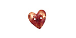 Patricia Healey Copper 2 Hole Heart Button 12mm