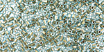 TOHO Aqua (with Gold Lining) Hex 11/0 Seed Bead