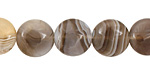 Botswana Agate Puff Coin 12mm