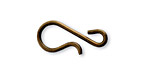 Vintaj Natural Brass Hook 24x11mm