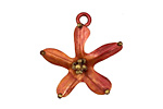 Patricia Healey Copper 5 Petal Flower Pendant 24x26mm