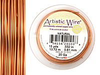 Artistic Wire Natural 20 gauge, 15 yards
