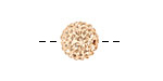 Silk Pave Round 12mm (1.5mm hole)