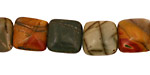 Red Creek Jasper Puff Square 12mm