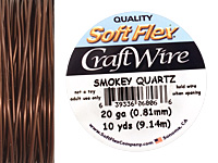 Soft Flex Smokey Quartz Craft Wire 20 gauge, 10 yards