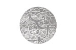 Lillypilly Silver Cherry Blossom Anodized Aluminum Disc 25mm, 22 gauge