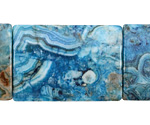 Larimar Blue Crazy Lace Thin Pillow 35x25mm