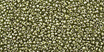 TOHO Gold Lustered Green Tea Round 15/0 Seed Bead
