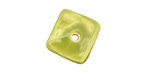 Jangles Ceramic Chartreuse Small Square Disc 15mm