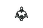 TierraCast Gunmetal Classic Toggle Clasp 15x12mm, 16mm bar