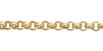 Satin Hamilton Gold (plated) Textured Rollo Chain