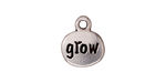 TierraCast Antique Silver (plated) Grow Charm w/ Glue In 13x15mm