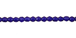 Czech Fire Polished Glass Cobalt Round 3mm