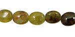 Green Garnet Flat Oval 12x10mm