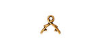 TierraCast Antique Gold (plated) Vine Pinch Bail 10x9mm