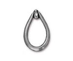 TierraCast Antique Pewter (plated) Teardrop Charm 18x28mm