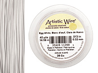 Artistic Wire Egg White 28 gauge, 40 yards