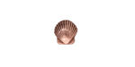 TierraCast Antique Copper (plated) Small Shell Bead 9mm
