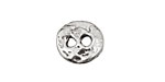 Rustic Charms Sterling Silver 2-Hole Button 15x13mm