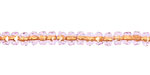 Czech Glass Lilac w/ Gold Lining Fire Polished Rondelle 4x5mm