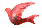 Patricia Healey Copper Dove Pendant 43x27mm
