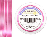 Artistic Wire Silver Plated Rose 26 gauge, 30 yards
