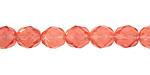 Czech Fire Polished Glass Milky Pink Round 8mm