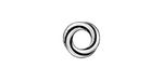TierraCast Antique Silver (plated) Twisted Spacer 2x12mm