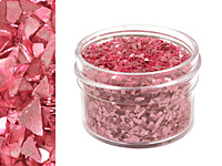 Pink Coral Vintage Glass Glitter (Shards) 1 oz.