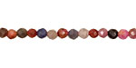 Multi Stone (Ruby & Sapphire) Faceted Round 4mm