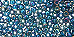 TOHO Transparent Rainbow Teal Round 6/0 Seed Bead