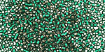 TOHO Green Emerald (with Frosted Silver Lining) Round 11/0 Seed Bead