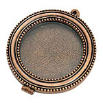 Nunn Design Antique Copper (plated) Large Beaded Locket 44mm