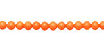 Neon Orange Shell Pearl Round 4mm